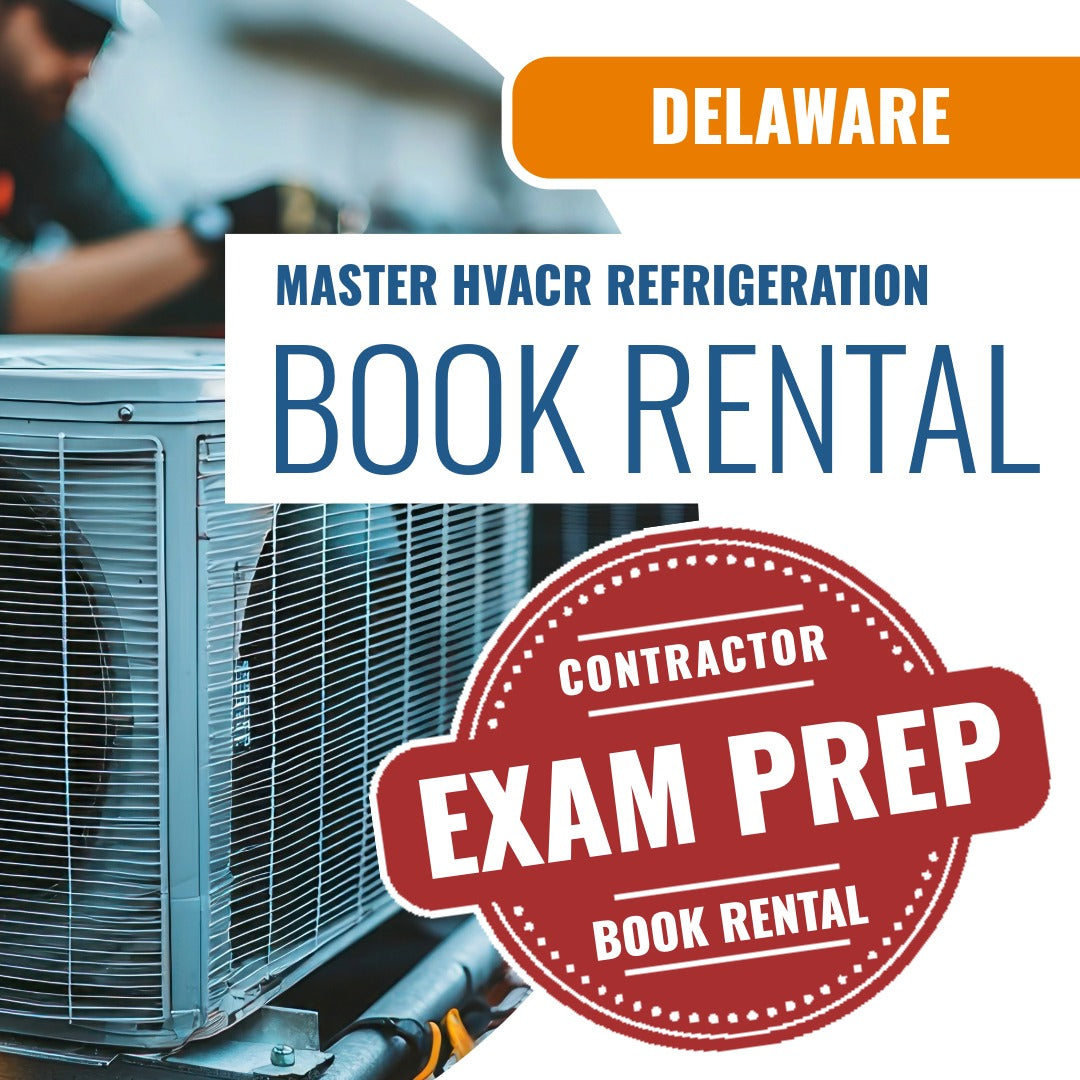 Delaware Master HVACR Restricted Refrigeration Contractor - Books & Courses Rental Package