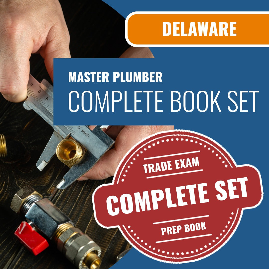 Delaware Master Plumber Exam Book Package