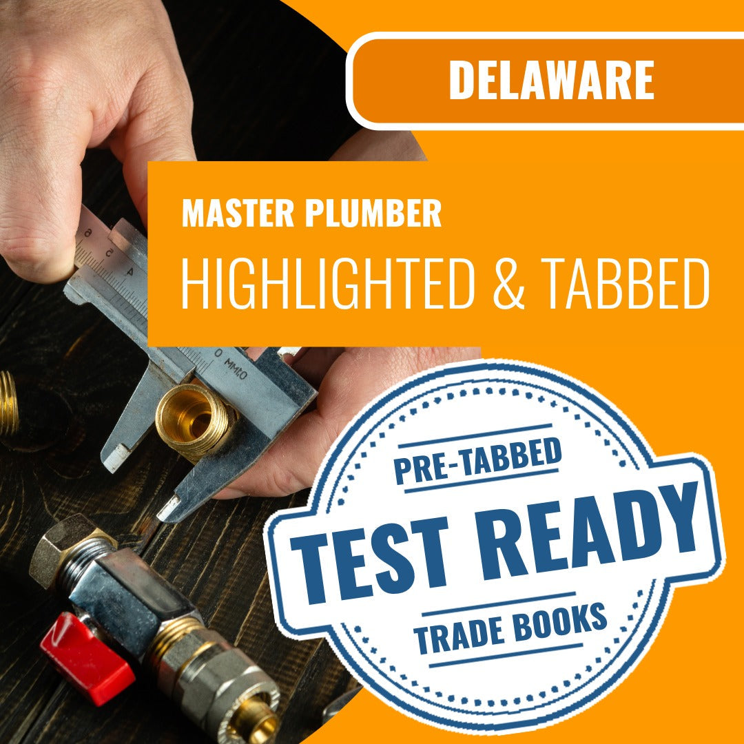 Delaware Master Plumber Highlighted & Tabbed Book Package