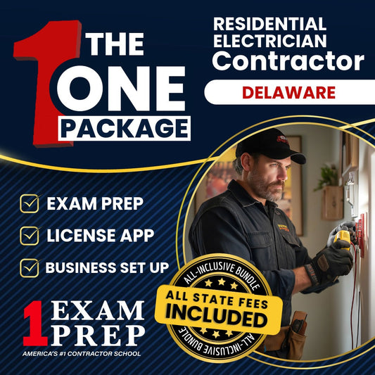 The 1 Package: All-Inclusive Delaware Residential Electrician Exam, Licensing & Business Setup Solution Exam, Licensing & Business Setup Solution