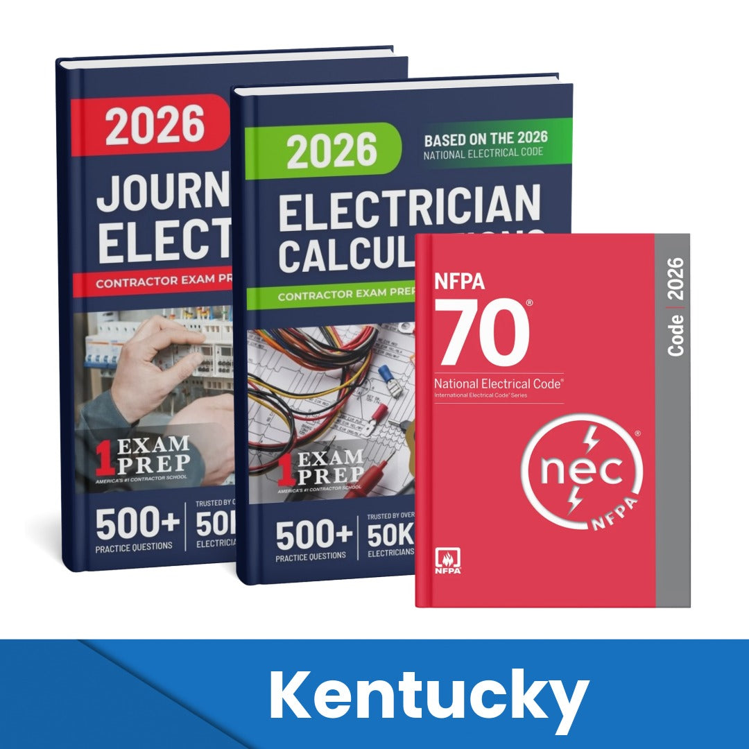 2026 Kentucky Journeyman Electrician Study Guide & National Electrical Code Combo with Tabs (Based on the 2026 NEC)