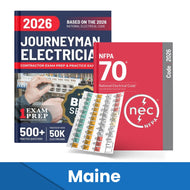 2026 Maine Journeyman Electrician Study Guide & National Electrical Code Combo with Tabs (Based on the 2026 NEC)