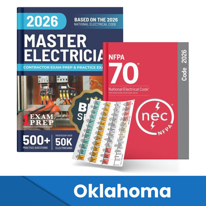 2026 Oklahoma Master Electrician Study Guide & National Electrical Code Combo with Tabs (Based on the 2026 NEC)