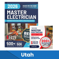 2026 Utah Master Electrician Exam Prep and Study Guide + Flash Card Combo: 12 Practice Exams +2 Full Final Exams: Trusted by 50k Electricians