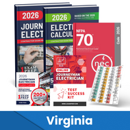 2026 Virginia Journeyman Electrician Exam Prep Study Guides & Code Book Ultimate Combo (Based on the 2026 NEC)