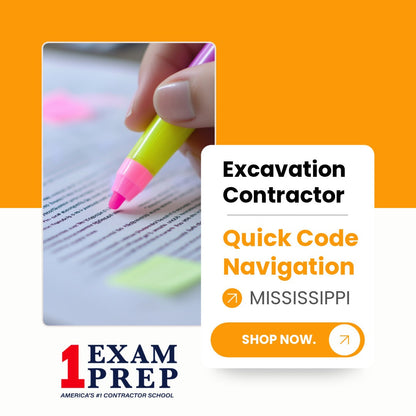 Mississippi Excavation Contractor Exam Quick Code Navigation