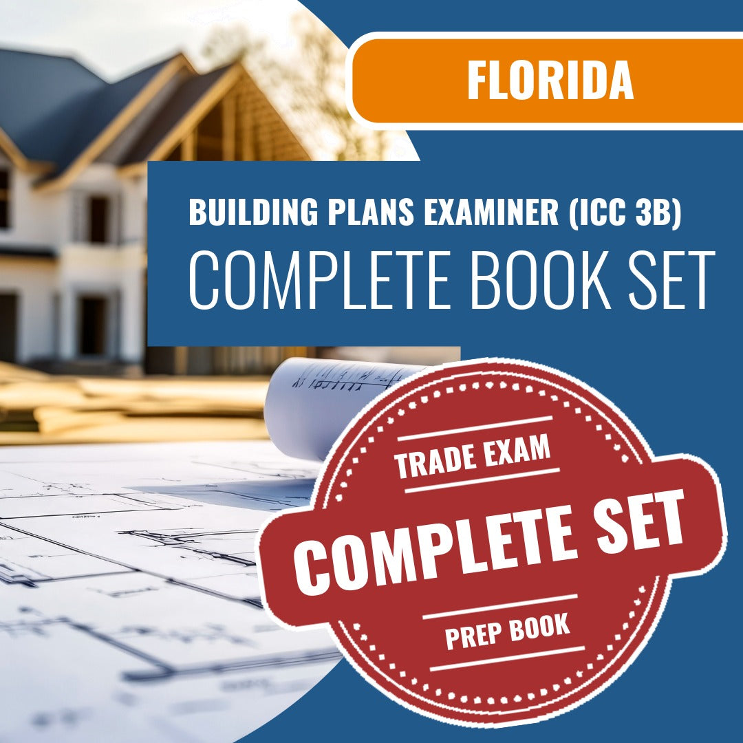 Florida Building Plans Examiner (ICC 3B) Exam Book Package