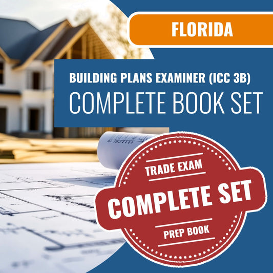 Florida Building Plans Examiner (ICC 3B) Exam Book Package