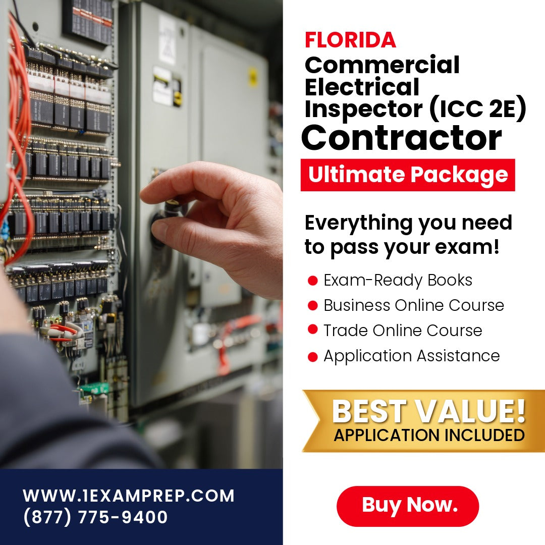 Florida Commercial Electrical Inspector (ICC 2E) Ultimate Exam Prep Rental Package