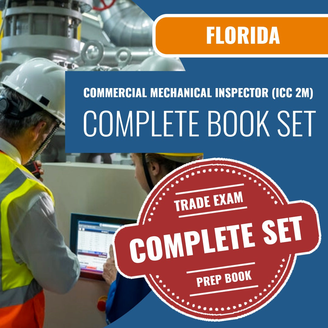 Florida Commercial Mechanical Inspector (ICC 2M) Exam Book Package