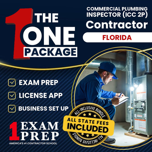 The 1 Package: All-Inclusive Florida Commercial Plumbing Inspector (ICC 2P) Exam, Licensing & Business Setup Solution