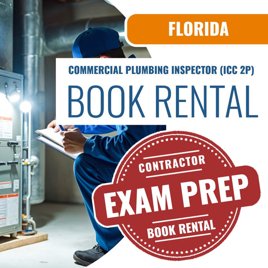 Florida Commercial Plumbing Inspector (ICC 2P) - Books & Courses Rental Package