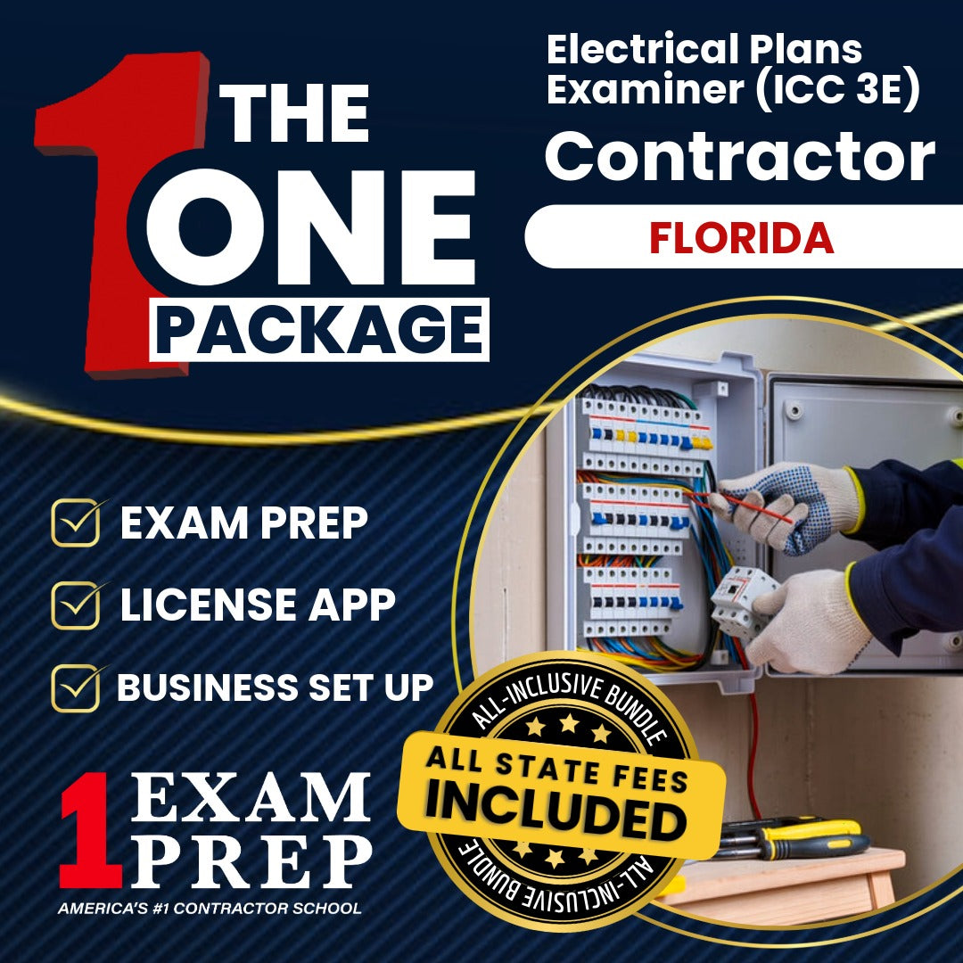 The 1 Package: All-Inclusive Florida Electrical Plans Examiner (ICC 3E) Exam, Licensing & Business Setup Solution