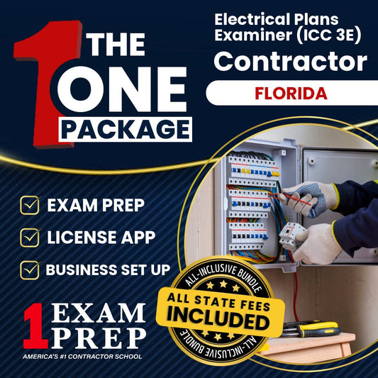 The 1 Package: All-Inclusive Florida Electrical Plans Examiner (ICC 3E) Exam, Licensing & Business Setup Solution