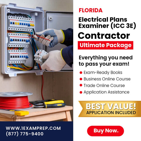 Florida Electrical Plans Examiner (ICC 3E) Ultimate Exam Prep Rental Package
