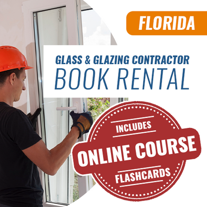 Florida Glass and Glazing Contractor Exam - Books & Courses Rental