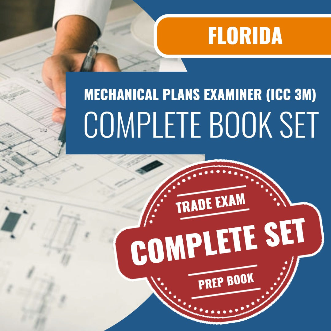 Florida Mechanical Plans Examiner (ICC 3M) Exam Book Package