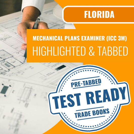 Florida Mechanical Plans Examiner (ICC 3M) Highlighted & Tabbed Book Package