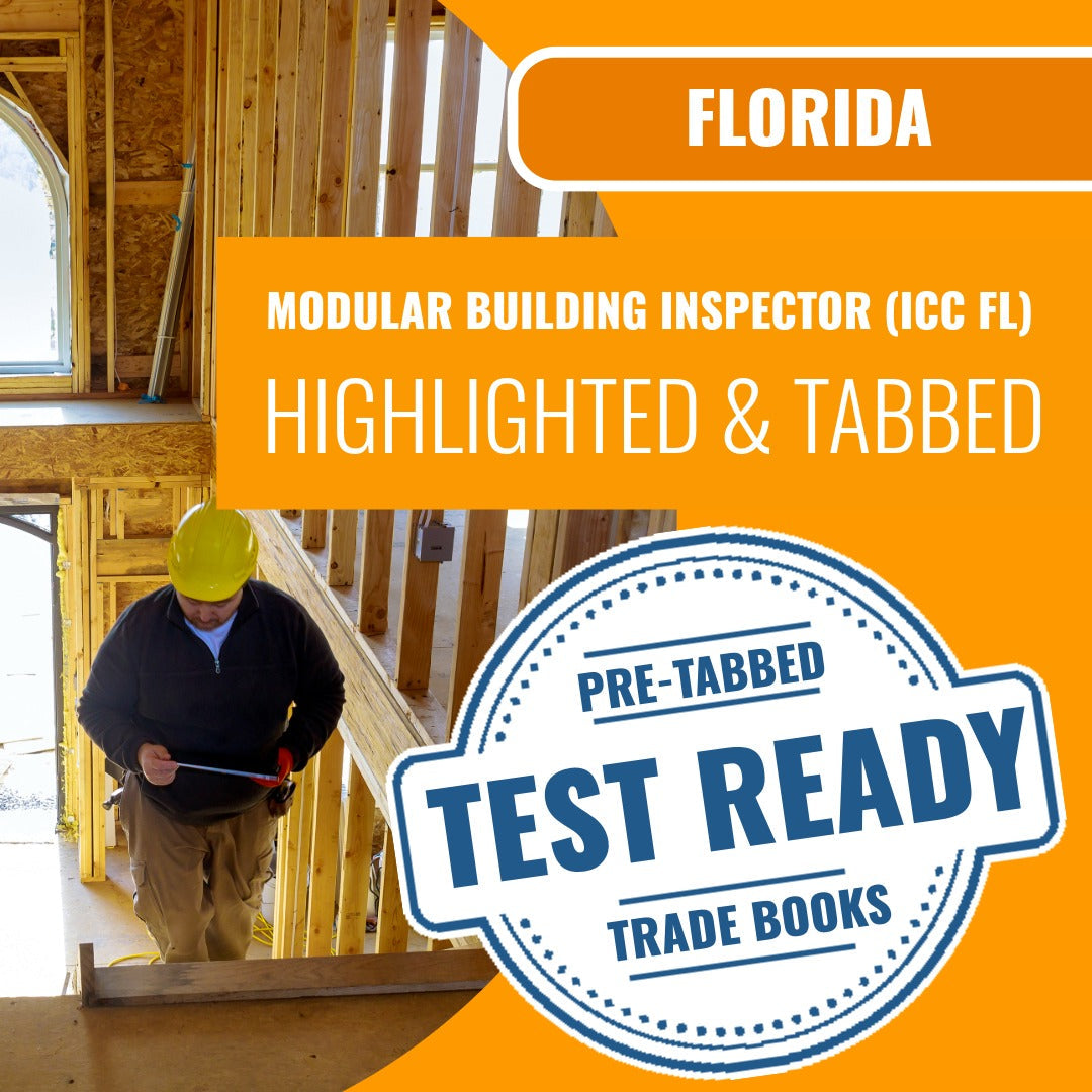 Florida Modular Building Inspector (ICC FL) Highlighted & Tabbed Book Package