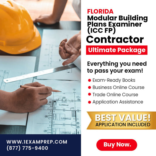 Florida Modular Building Plans Examiner (ICC FP) Ultimate Exam Prep Rental Package
