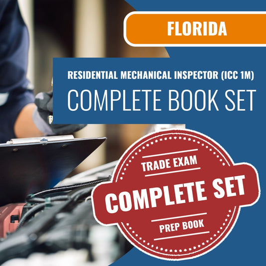 Florida Residential Mechanical Inspector (ICC 1M) Exam Book Package