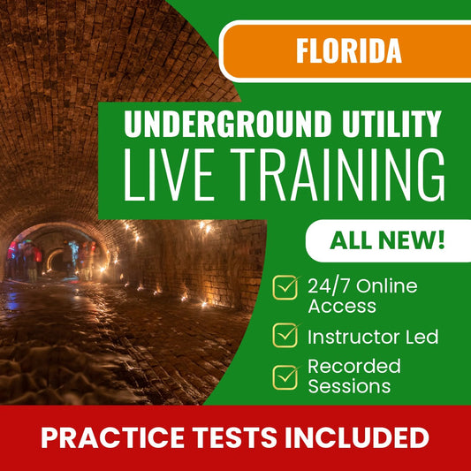 Florida Underground Utility Contractor Exam Prep - Live Virtual + Self Study Training