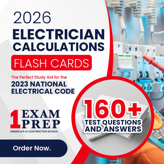 2026 Practical Calculations for Electricians Exam Prep Flash Cards