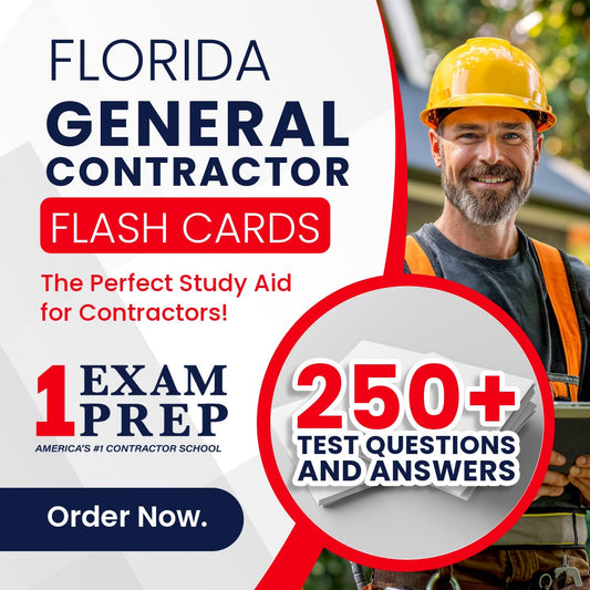 Florida General Contractor Exam Prep Study Flash Cards