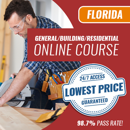 Curso de preparación en línea para el examen de Contratista General, de Edificación y Residencial de Florida