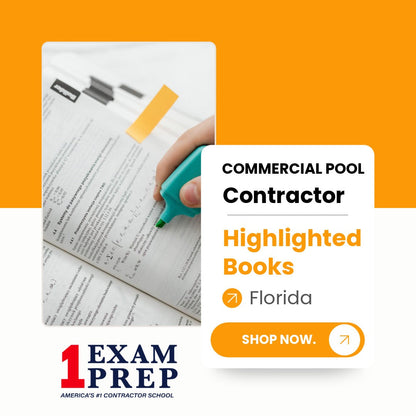 Florida Commercial Pool Contractor Exam Highlighted Books