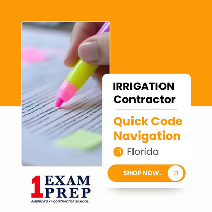 Florida Irrigation Contractor Exam Quick Code Navigation Tabs