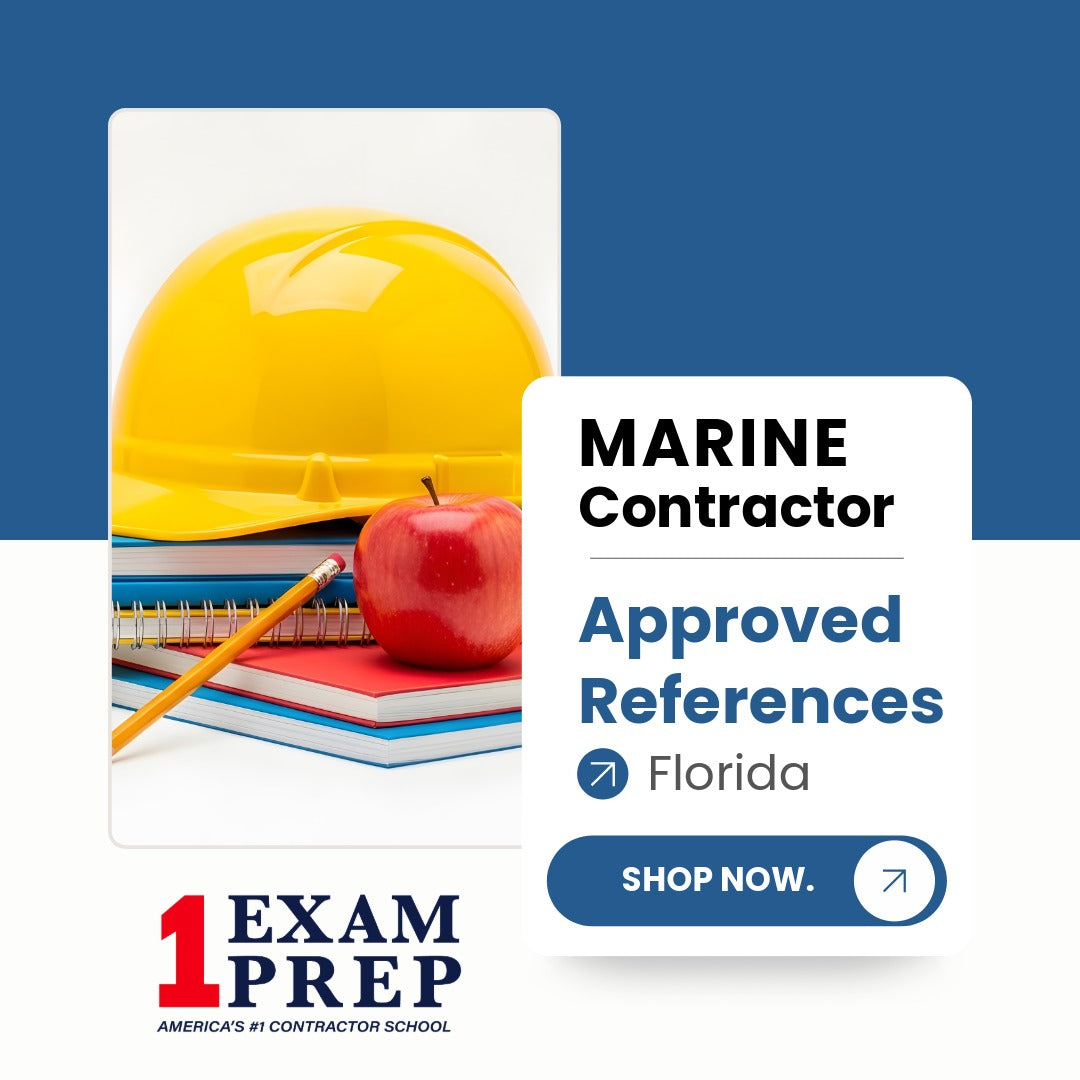 Florida Marine Contractor Exam Approved References