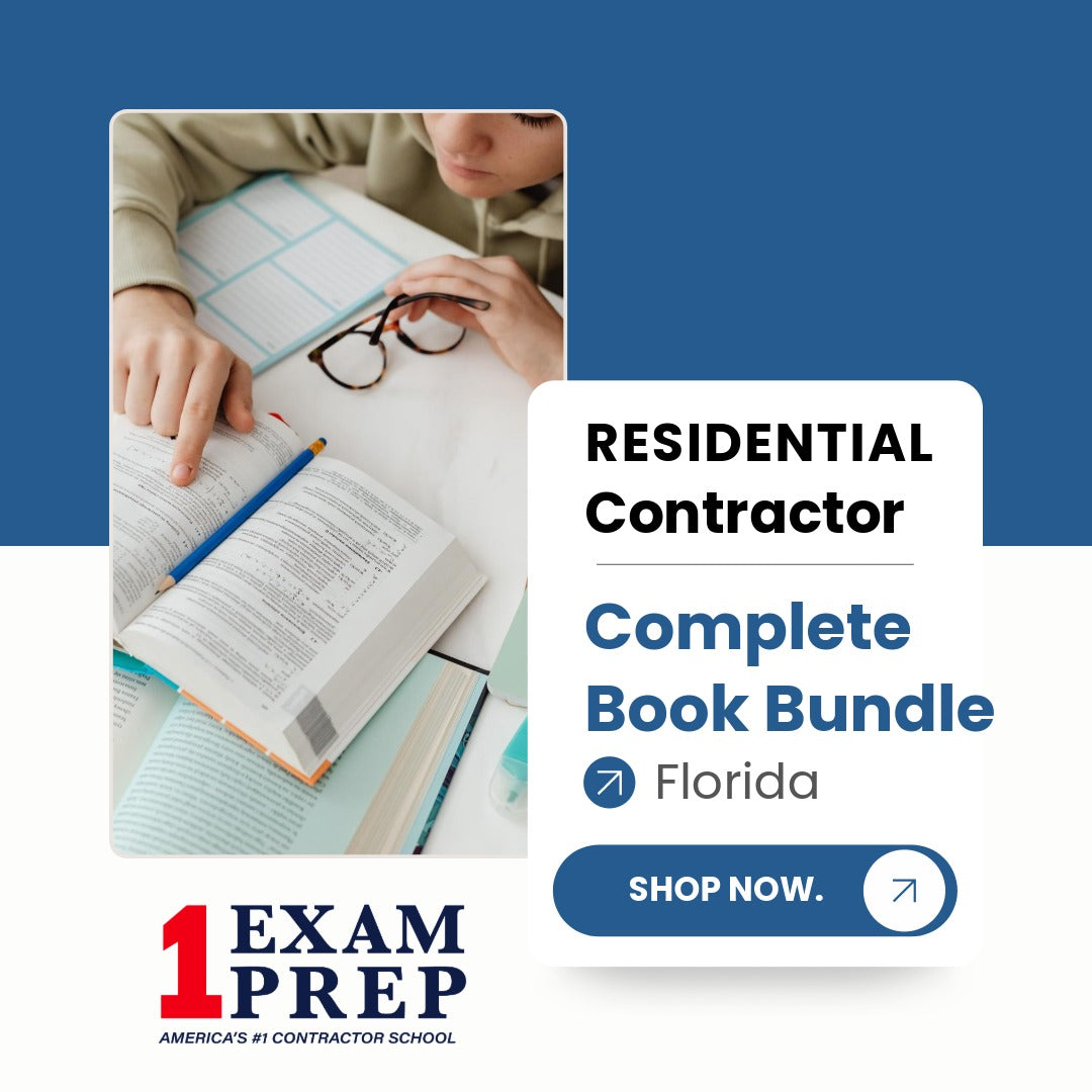Florida Residential Contractor Exam Complete Book Bundle