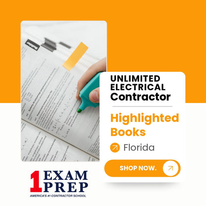Florida Unlimited Electrical Contractor Exam Highlighted Books