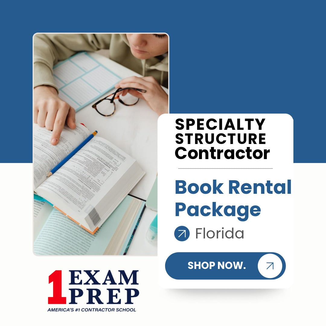 Florida Specialty Structure Contractor Exam Book Rental Package
