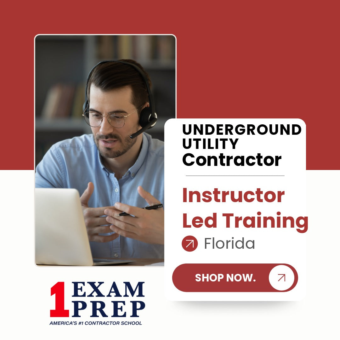 Florida Underground Utility Contractor Exam Instructor Led Training
