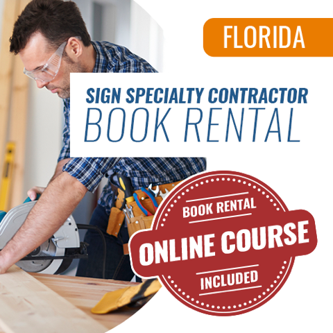 Florida Sign Specialty Contractor Exam Books & Course Rental