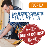 Florida Sign Specialty Contractor Exam Book Rental