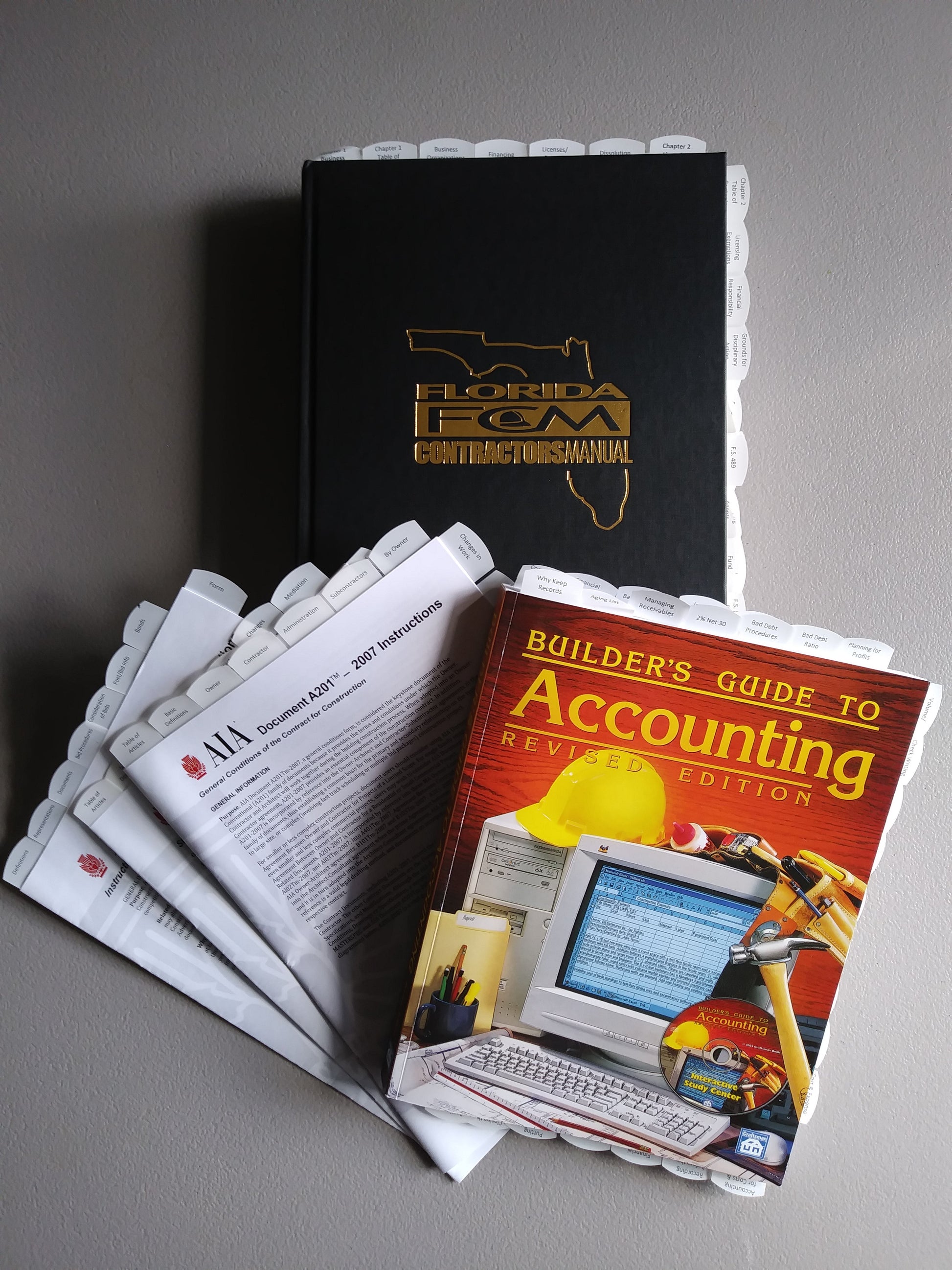 Complete Book Set for Florida State Business & Finance Exam; Highlighted & Tabbed