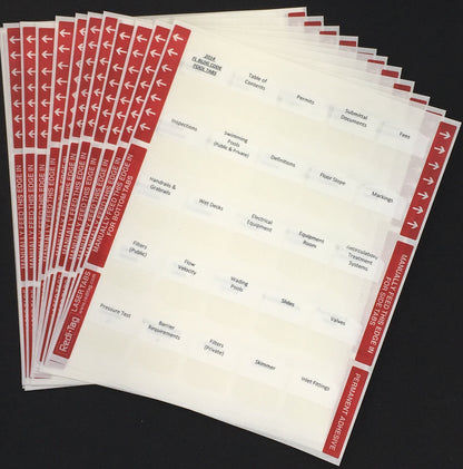 Florida Residential Pool Contractor Exam; Pre-Printed Tabs (Tabs Only)