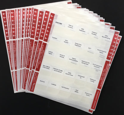 Florida Residential Contractor Exam; Pre-Printed Tabs (Tabs Only)