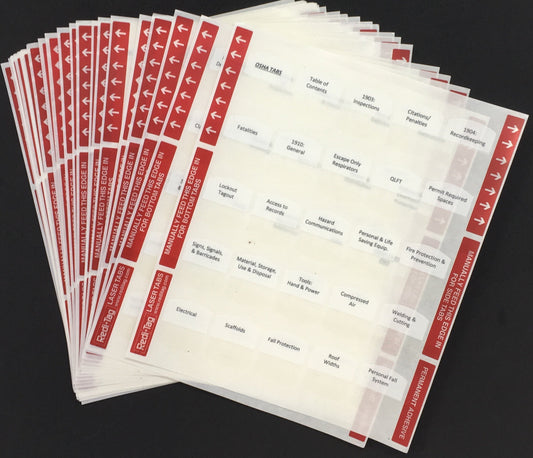 Florida Building Contractor Exam; Pre-Printed Tabs (Tabs Only)