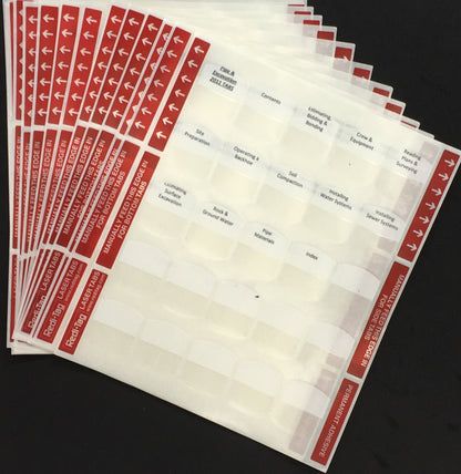Florida Underground Utility Contractor Exam; Pre-Printed Tabs (Tabs Only)
