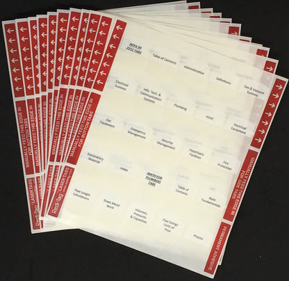 Florida Plumbing Contractor Exam Book; Pre-Printed Tabs (Tabs Only)