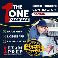 The 1 Package: All-Inclusive Georgia Master Plumber II (Unrestricted) Contractor Exam, Licensing & Business Setup Solution