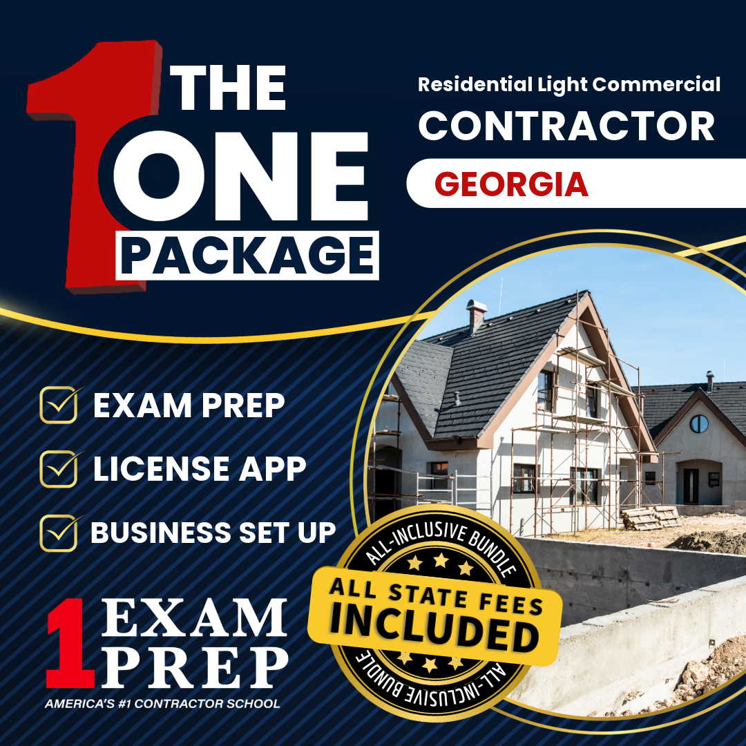The 1 Package: All-Inclusive Georgia Residential Light Commercial Contractor Exam, Licensing & Business Setup Solution