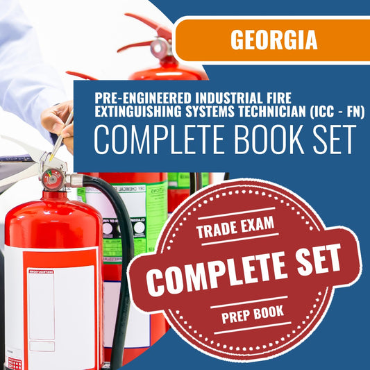Georgia Pre-Engineered Industrial Fire Extinguishing Systems Technician (ICC - FN) Exam Book Package