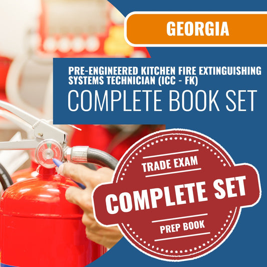 Georgia Pre-Engineered Kitchen Fire Extinguishing Systems Technician (ICC - FK) Exam Book Package
