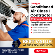 Georgia Conditioned Air Class I (Restricted) Contractor Ultimate Exam Prep Rental Package