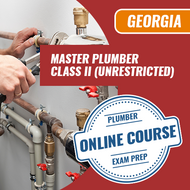 Georgia Master Plumber Class II (Unrestricted) - Online Exam Prep Course